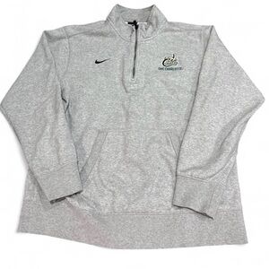 Gray Nike UNC Charlotte Quarter-Zip Pullover